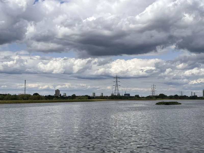Angler's view across the vast Walthamstow Reservoir 3 (Lockwood)