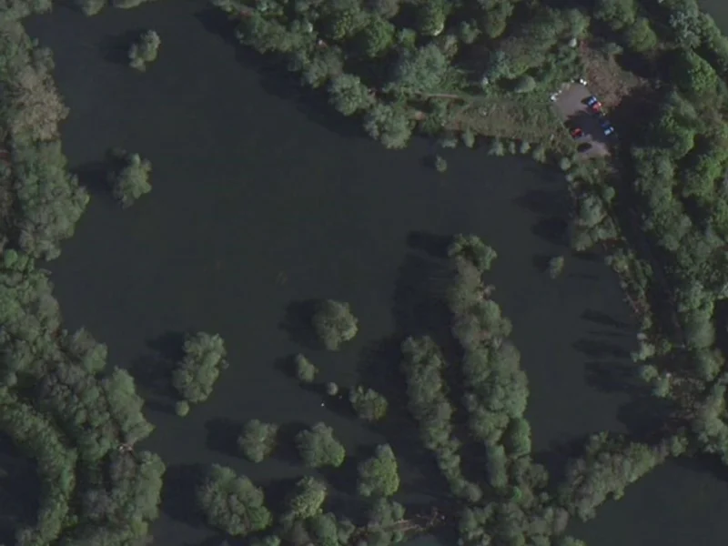 The historic North Lake at Yateley, a cornerstone of UK carp fishing history.