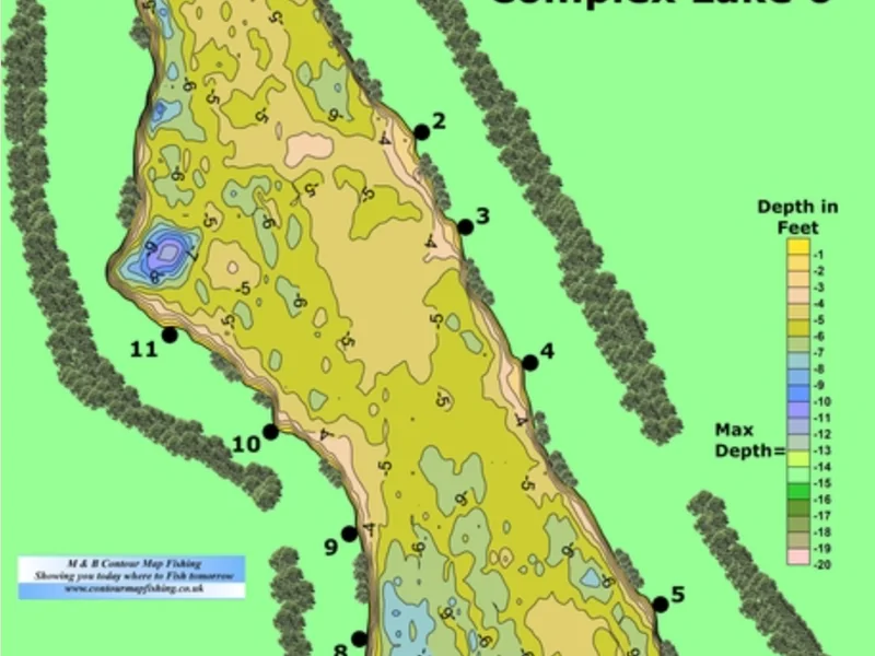 A panoramic view of Tar Farm Lake No. 6 at the popular Linear Fisheries complex in Oxfordshire.